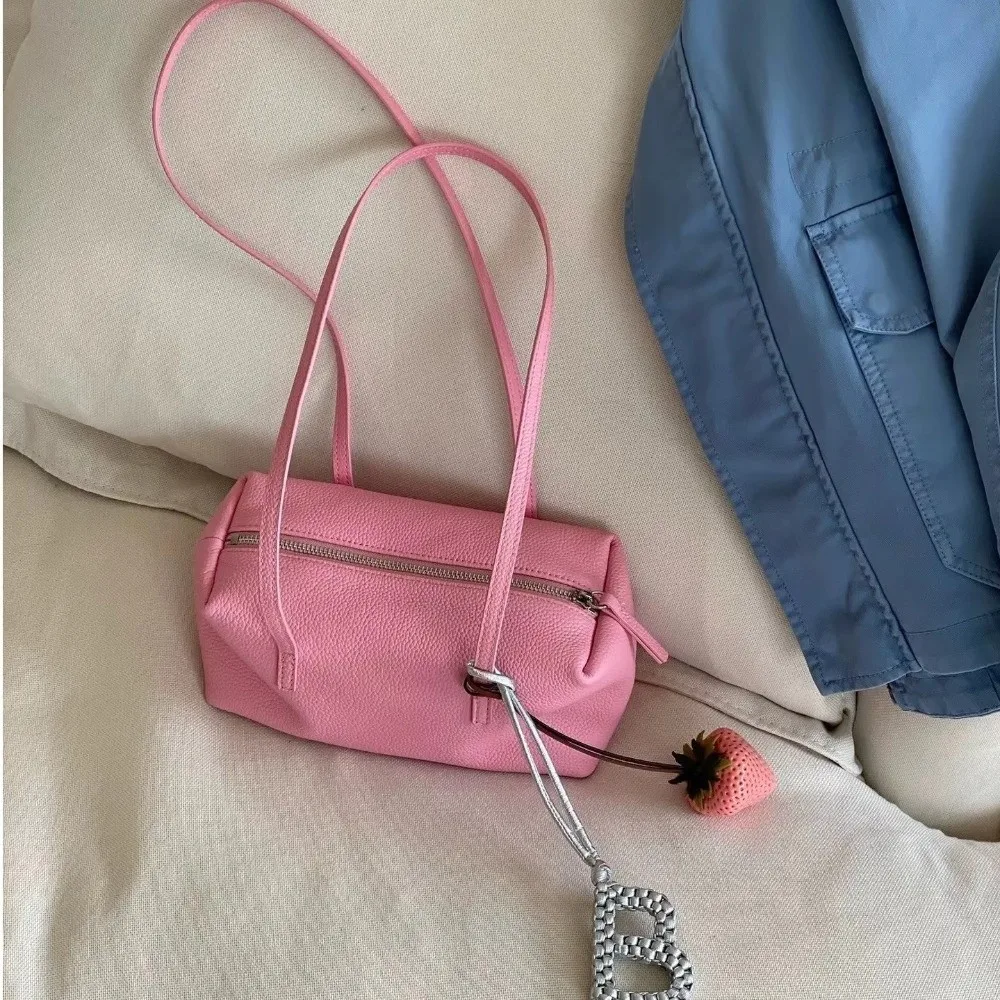 

New High-End Feelings Pillow Shaped Handbag Square Shape Unisex Design Single Shoulder Bag Pillow Shape Underarm Bag Daily Wear