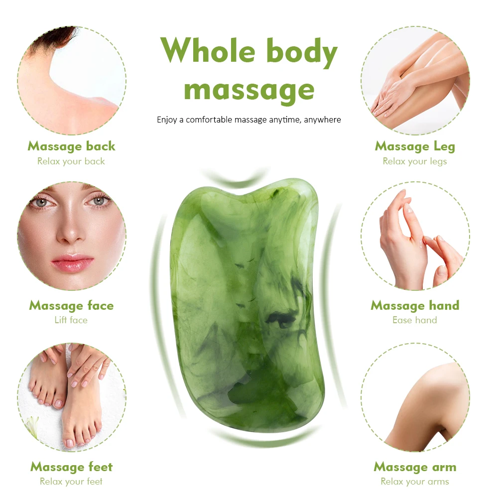 Guasha Massage Làm Đẹp Cạo Massage Cạp Máy Mát Xa Mặt Nhăn Tẩy Châm Cứu Quách Thiếu Lâm Mắt Mặt Ban SPA Dụng Cụ Massage