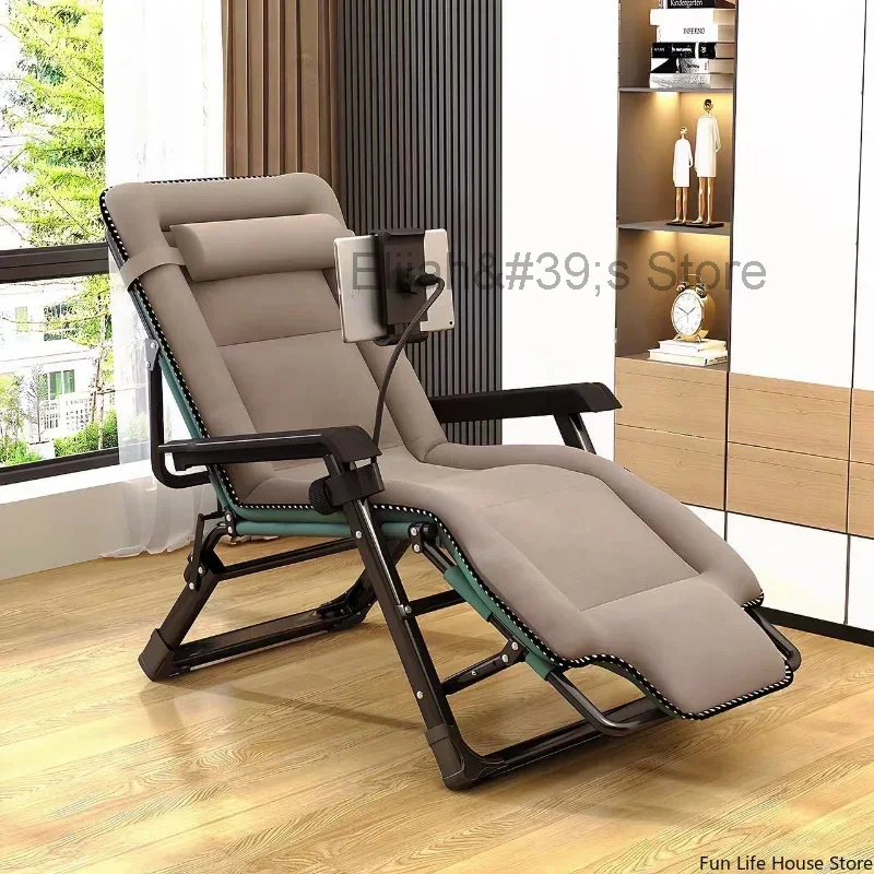

Modern Simple Multifunctional Recliner Folding Nap Bed Simple Nap Artifact Balcony Office Lazy Sofa Stable Load-bearing Home