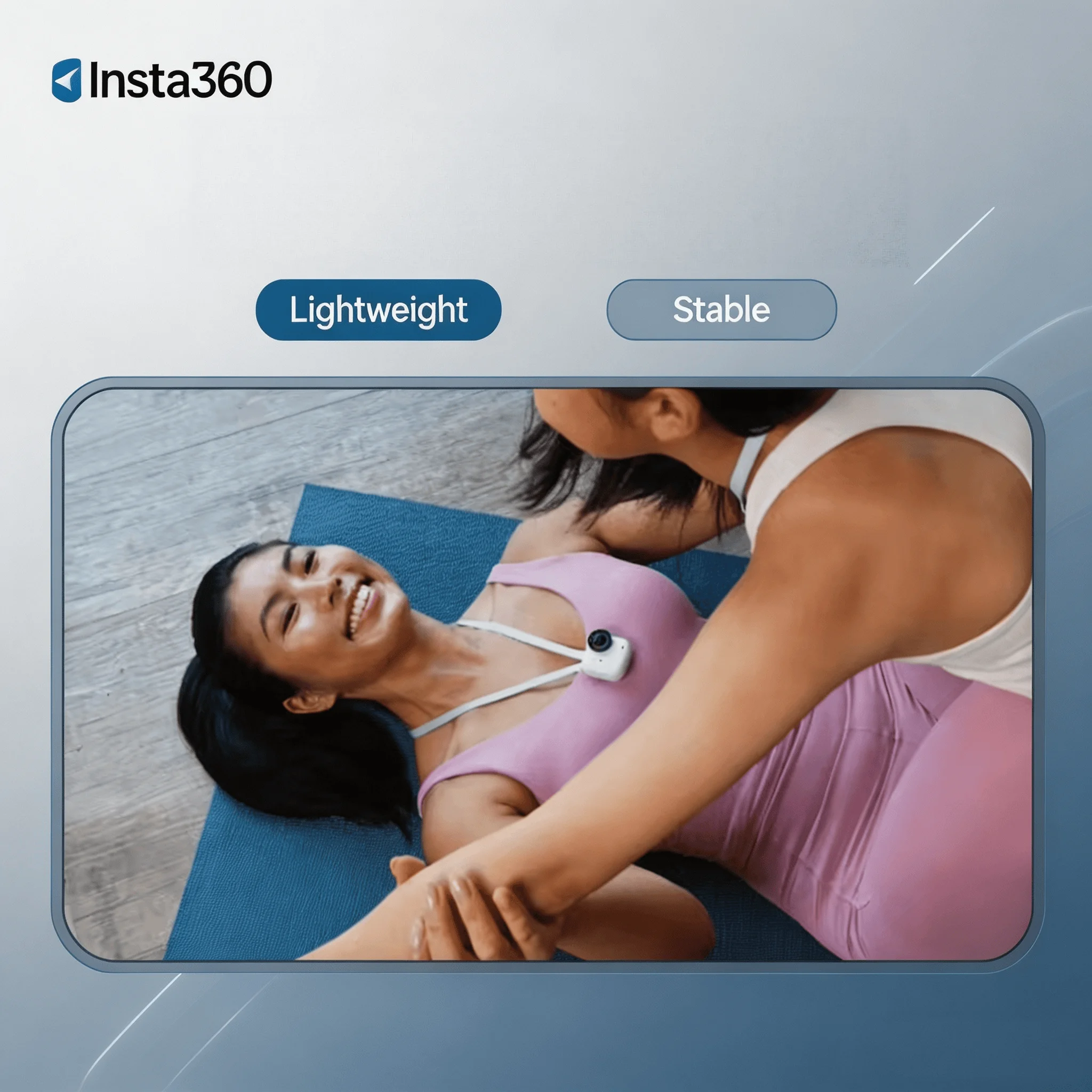 Soft Back Pad Neck Strap Chest Mount Featuring Magnetic Connection for Insta360 GO Ultra Adjustable Hands Free POV Capture