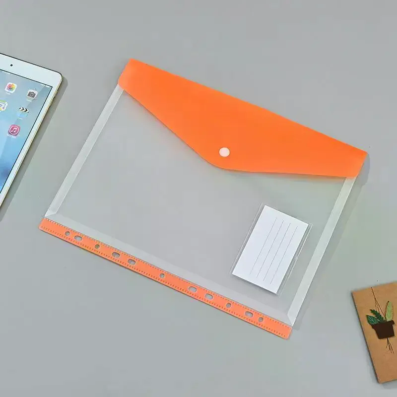 6/12 Packs A4 Binder Pocket Organizer Folders, Expandable Folders Plastic Envelopes Binder Folders , For School Office Home