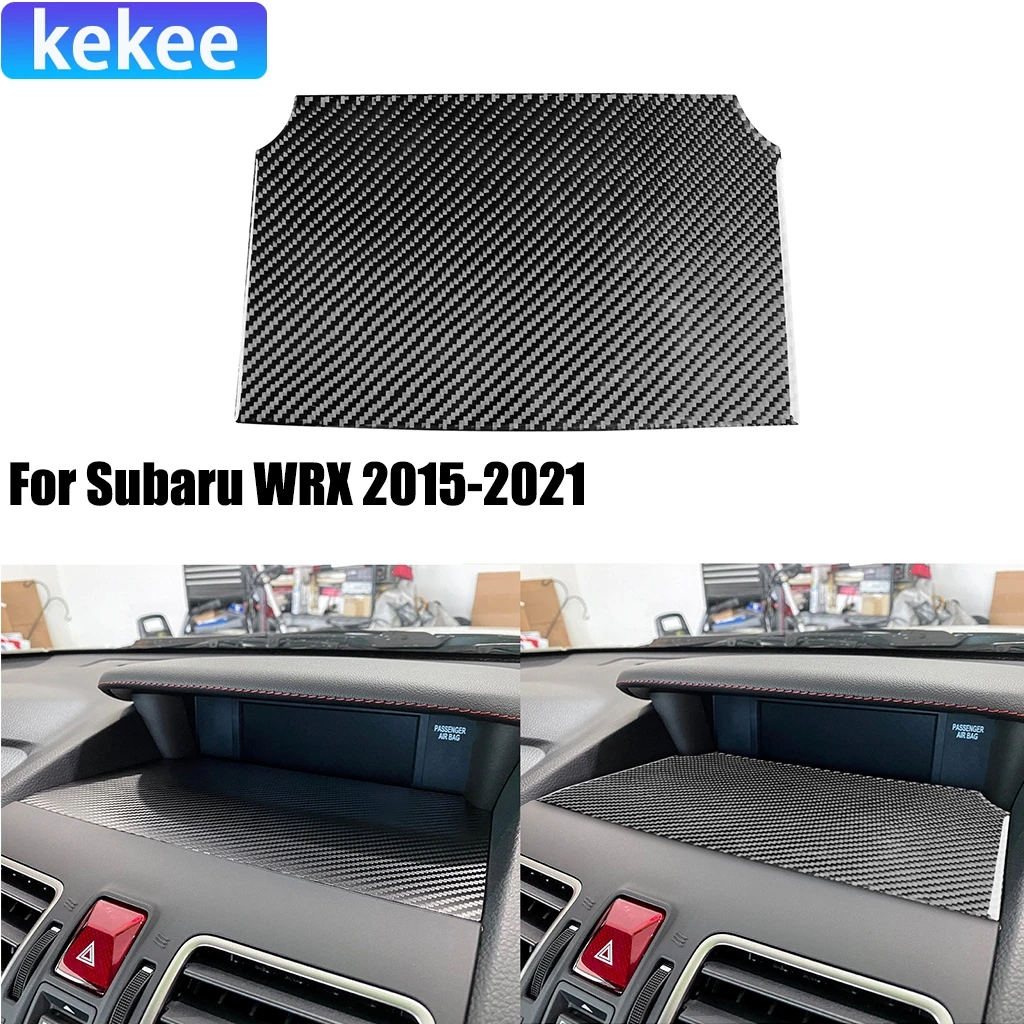 

For Subaru WRX 2015-2021 Carbon Fiber Center Console Dashboard Panel Interior Car Accessories Cover Tuning Stickers Auto Trim