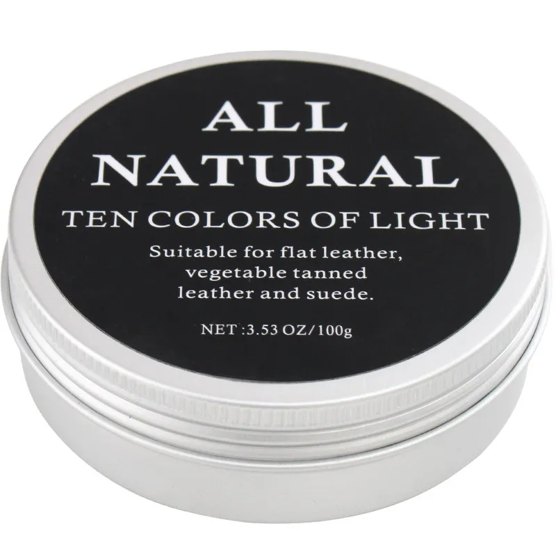 100g/box Aluminum Box Natural Mink Oil Paste/handmade DIY Leather Goods Vegetable Tanned Leather Clothes Bright Prevent Cracking