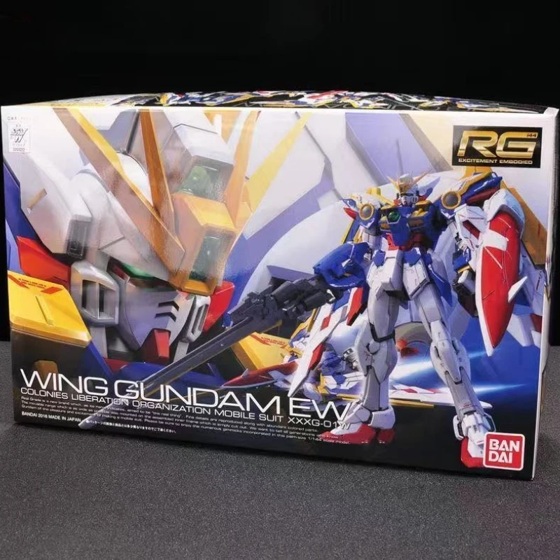 

Точечные товары BANDAI Gundam, оригинальная коробка, сборная игрушка RG1/144 RG20, летающее крыло Gundam EW, анимационная периферийная модель, коллекция, подарок