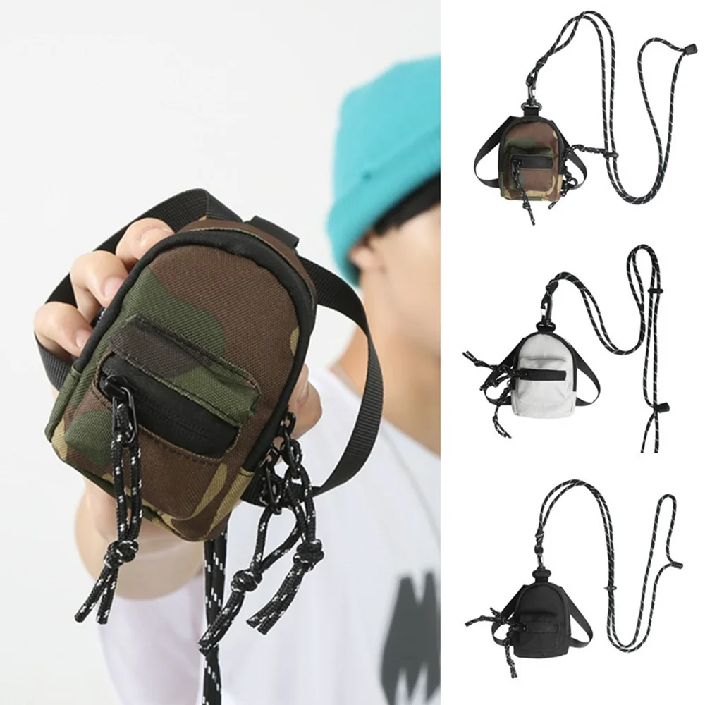 Nieuwe Mini Hanger Bag Key Headset Kaart Opbergtas Mannen Reizen Rugzak Kleine Borst Zak Reizen Handtas Portemonnee Voor Vrouwen