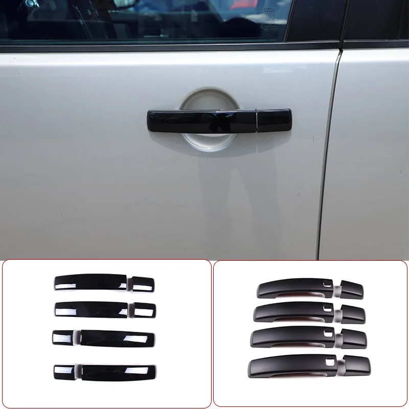 

8pcs Black Car Door Handles Decorative Cover Trim For Land Rover discovery 4 LR4 RR Sport Freelander 2 Exterior Accessories