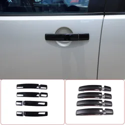 8pcs Black Car Door Handles Decorative Cover Trim For Land Rover discovery 4 LR4  RR Sport Freelander 2 Exterior Accessories