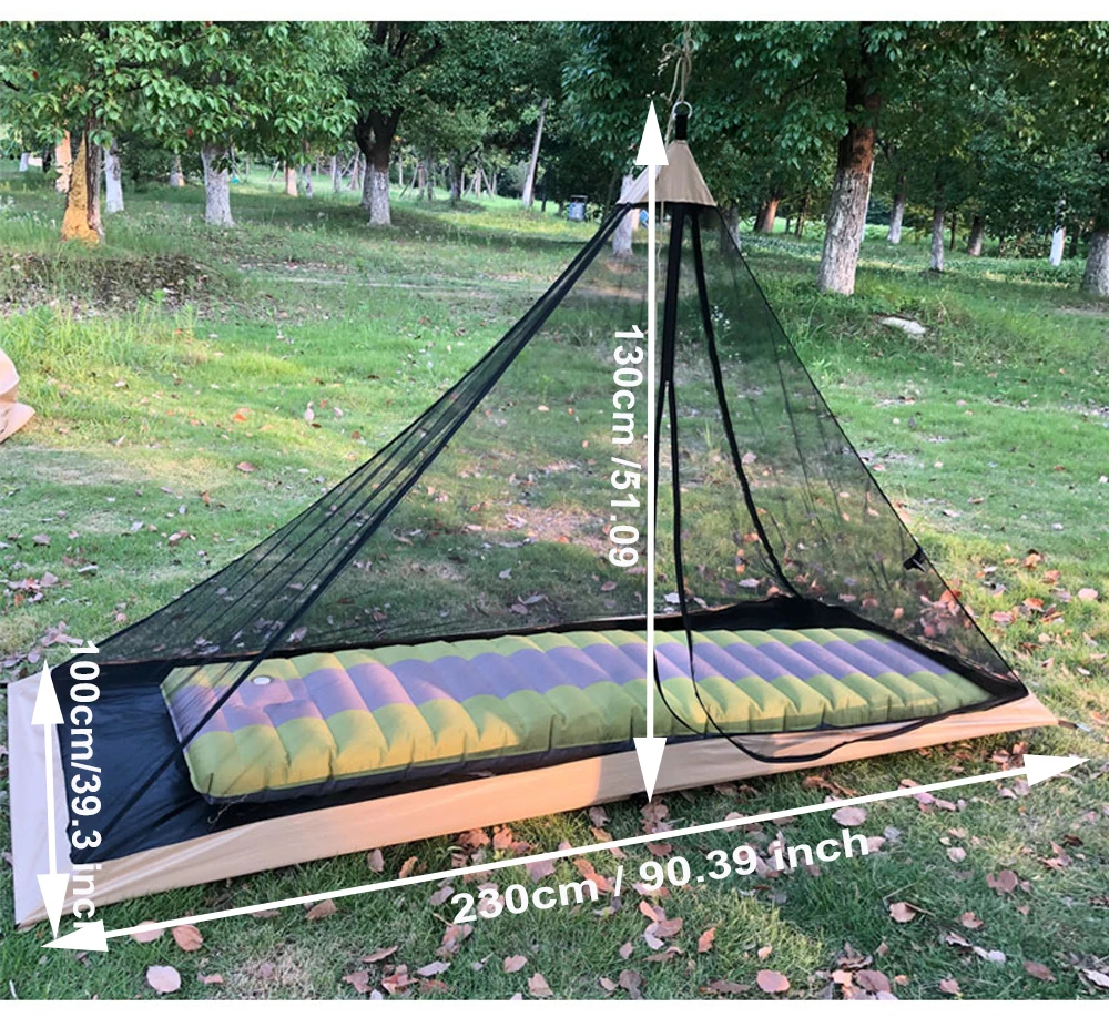 Kamperbox MT380 Moisture Proof Camping Tent B3 Micro Mesh Single Person Tent Glass Fiber Pole PU Polyester Bottom Outdoor Tent