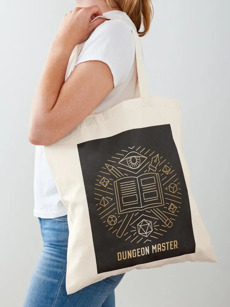 Dungeon Master - Gold Tote Bag tote bag women Custom bag