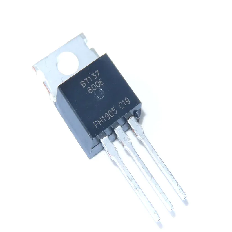 10PCS/LOT BT137 BT137-600E BT137600E TO-220 Two-way thyristor New environmental protection Good quality In Stock