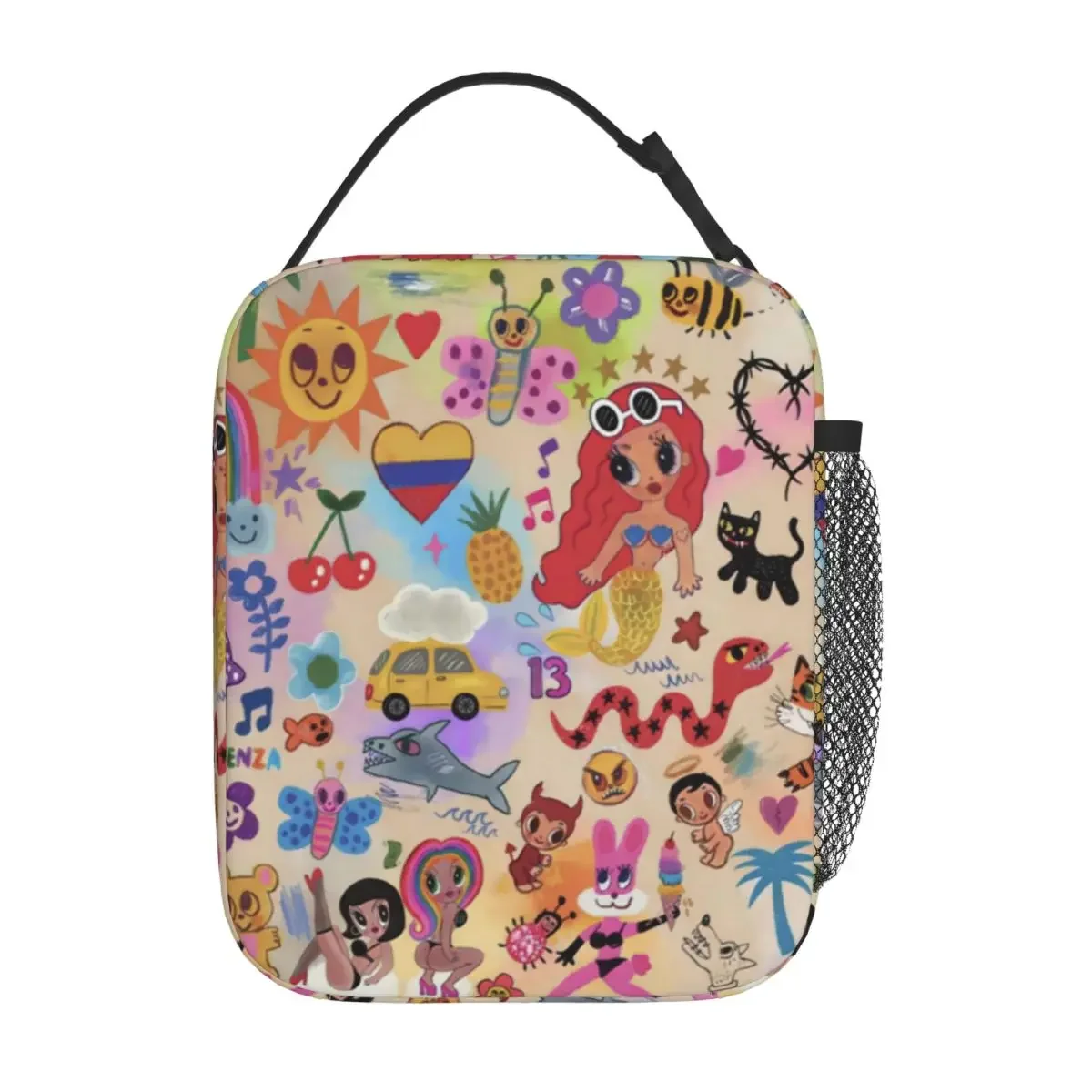 

Manana Sera Bonito Insulated Lunch Bag Large Music Karol G Reusable Cooler Bag Lunch Box Tote Work Picnic Bento Pouch