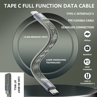 USB 4.0 Type-C Data Cable 240W Fast Charging Cable with 40Gbps Speed 8K HD Video Support Thunderbolt 3/4 for Phone Switch iPad