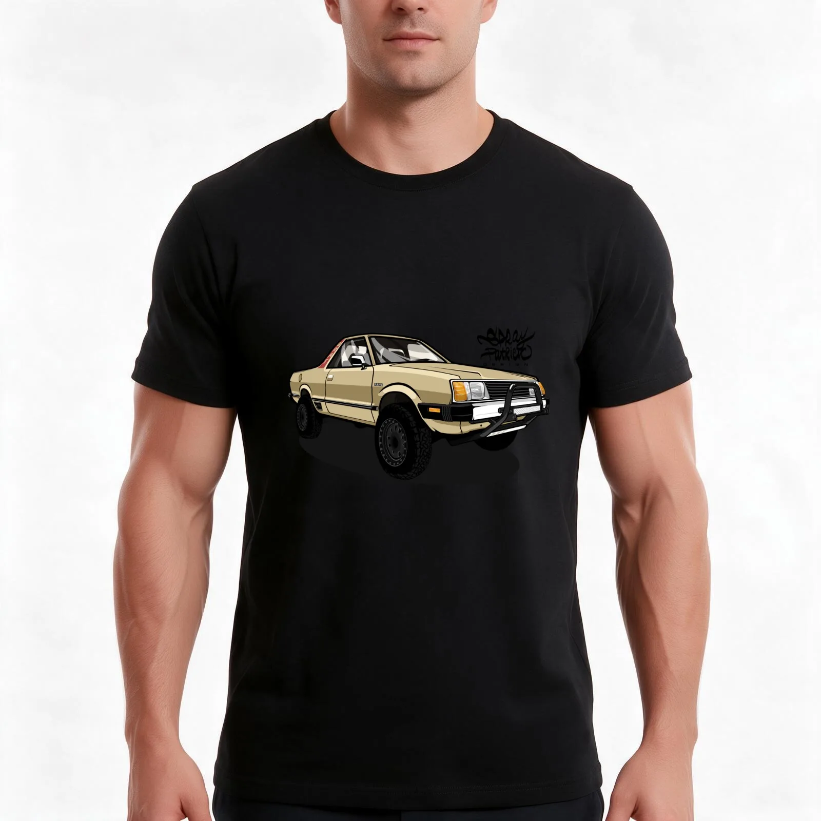 Subie Brat Lifted Edition T-Shirt, Summer Casual Cotton Tee, Oversized Streetwear Tops, Vintage Graphic Print, Unisex Men Women