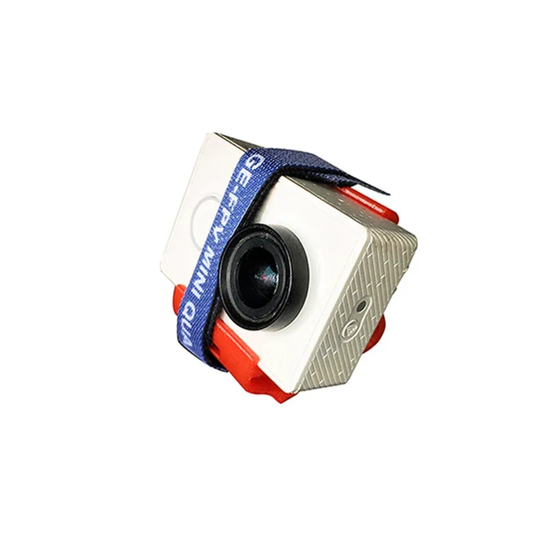 Limited Clearance 30Degree 3D Printed Soft Material TPU Camera Mount with Strap for XIAOYI GOPRO Camera