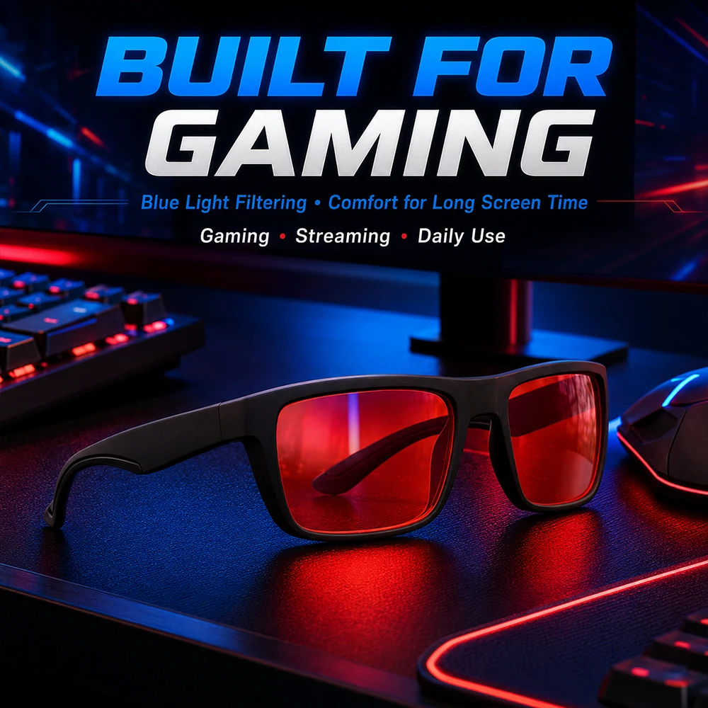 Blue Light Blocking Glasses for Men Women Gaming Computer Eyeglasses Square Frame Anti Glare Office Study Screen Glasses
