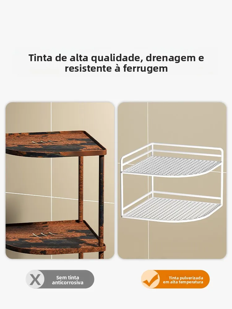 cuisine-salle-de-bain-e-rangement-ra-pot-support-mural-panier-d'angle-materiau-en-fer-aucun-percage-requis-organisateur