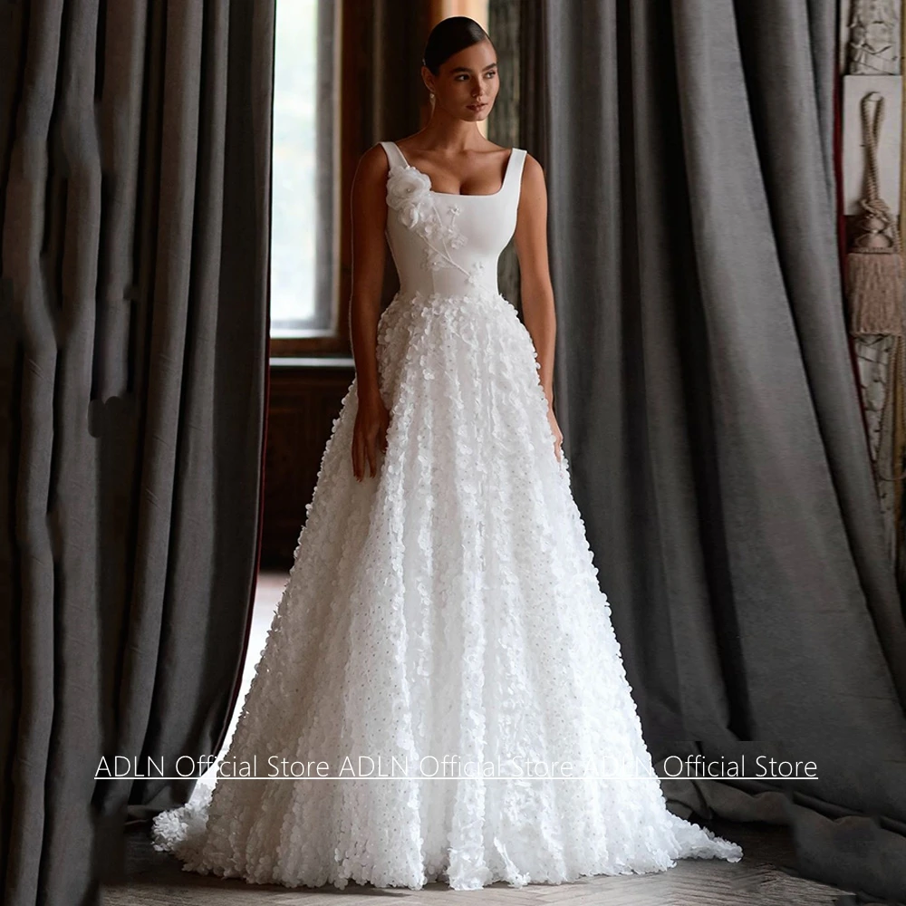 Customizable Lace A-Line Wedding Dress