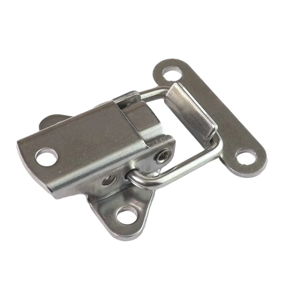 4pcs Stainless Steel Clasp Case Clip Cabinet Latch Jewelry Chest Wooden Wine Box Suitcase Trunk Latch Lock Catch Hasp Latch Lock