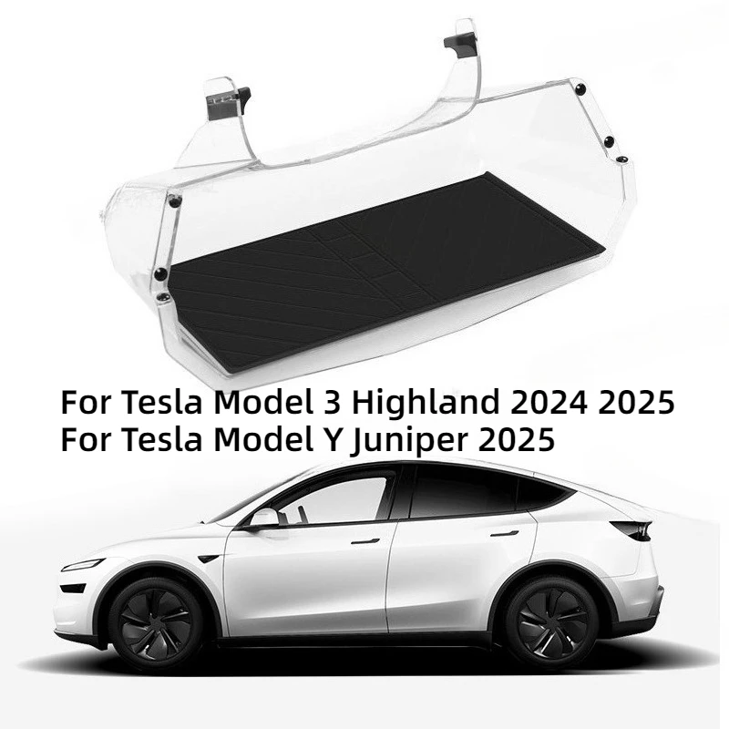 

Ящик для хранения под экраном для Tesla Model Y Juniper 2025 Model3 Highland, центральный контроль, скрытый органайзер для хранения ETC, аксессуары