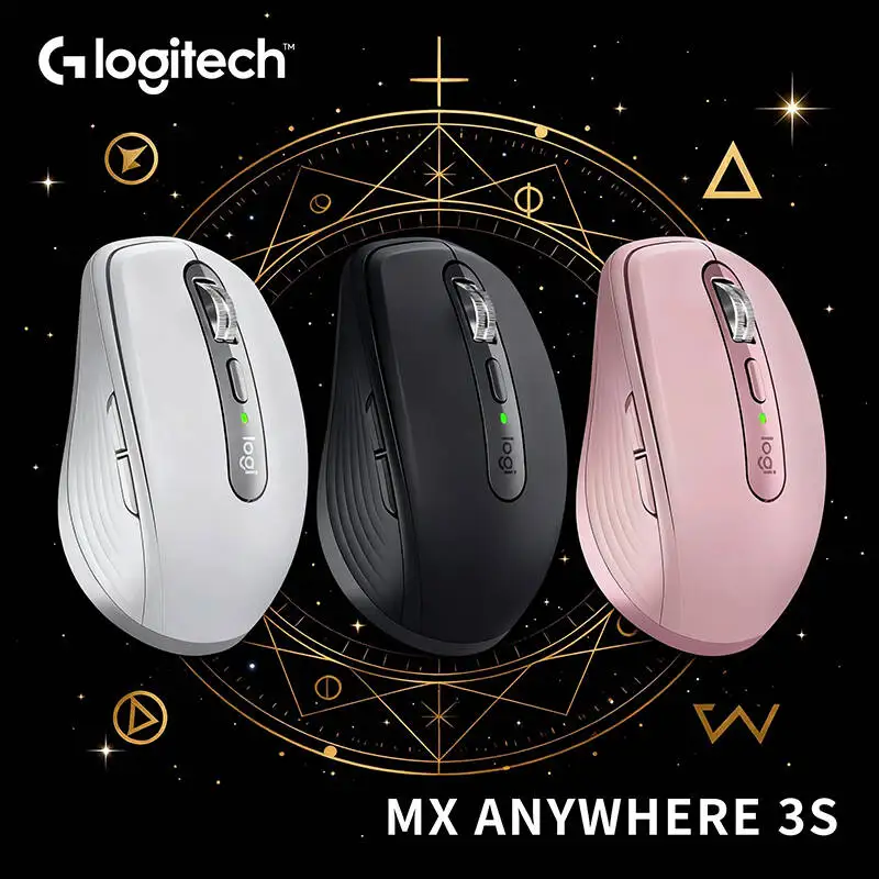 

Компактная мышь Logitech MX Anywhere 3S, эргономичный дизайн, перезаряжаемая, с быстрым прокруткой для портативных ПК Mac