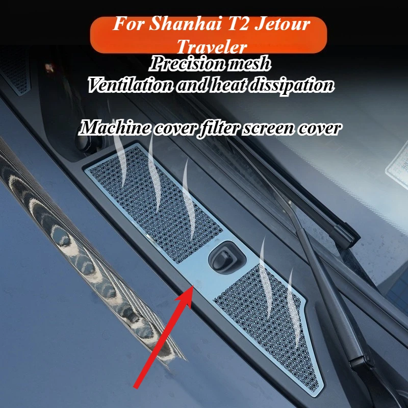 

For Jetour Traveller 2023-2024 Under Seat AC Vent Cover Guard Stainless Steel Mesh Dust Insect Protector Car Interior Accessorie