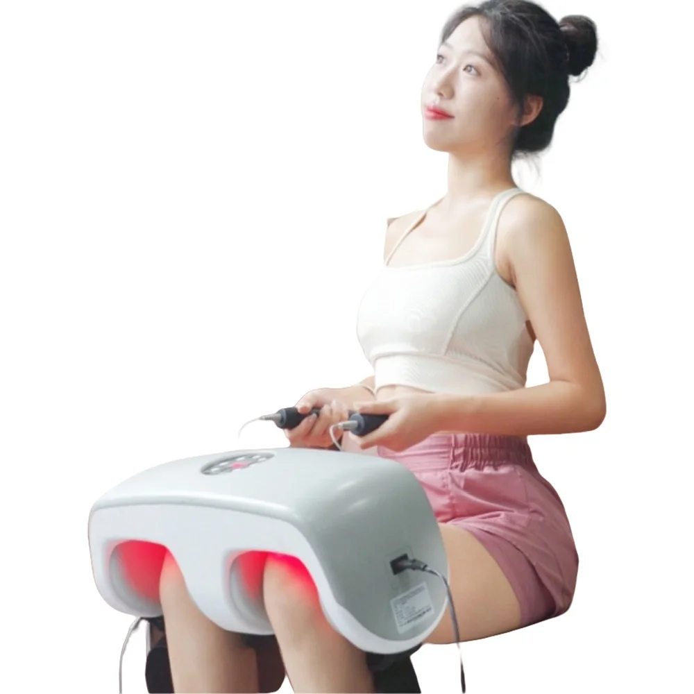 Beirelax Light Therapy Joint Massager with Heat for Deep Relief of Joint Pain Customized Red and Blue Light Therapy Leg Massager