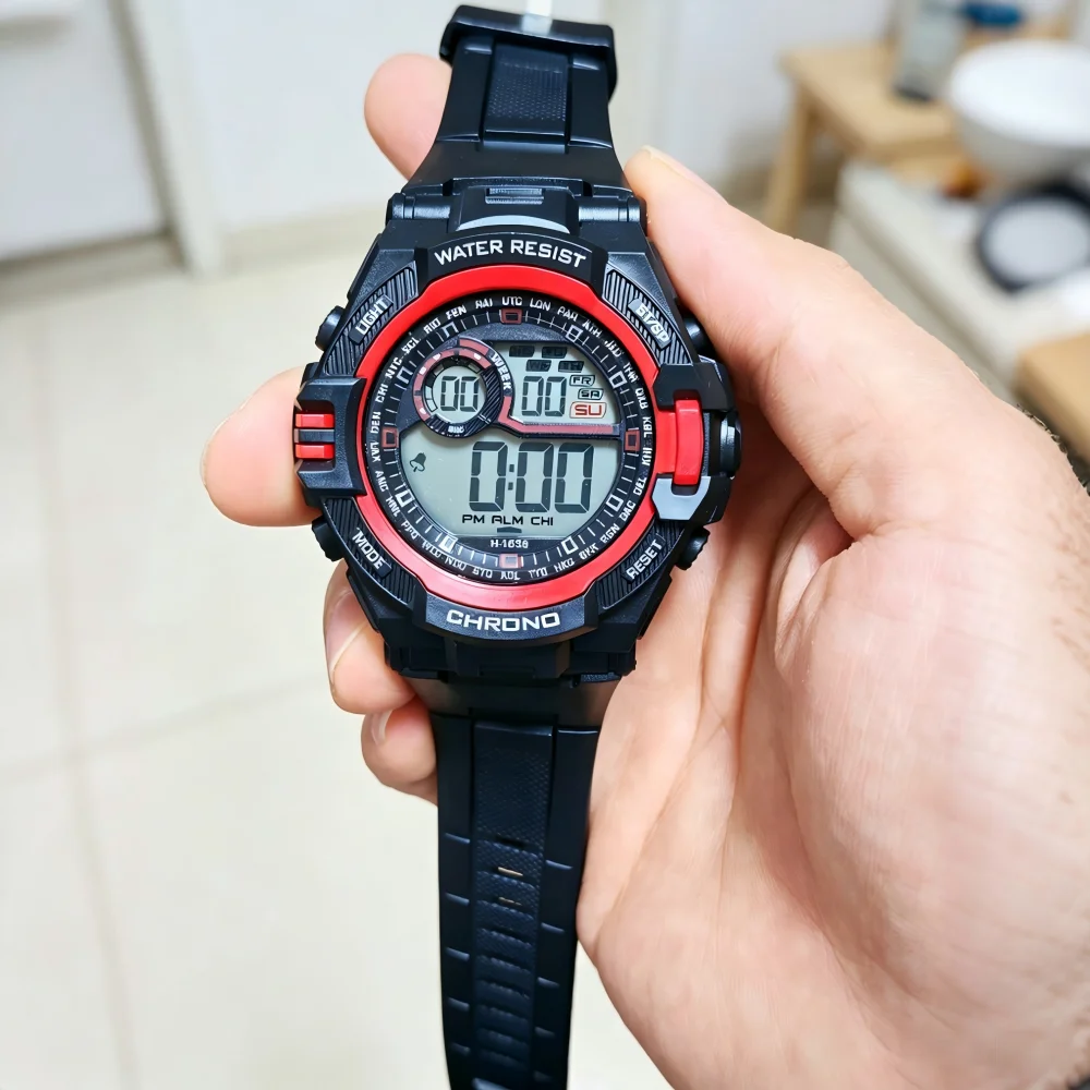 Fashion Electronic Watch for Men Multifunction Waterproof Luminous Alarm Clock Men's Sport Watch Fitness LED Digital Clock Watch