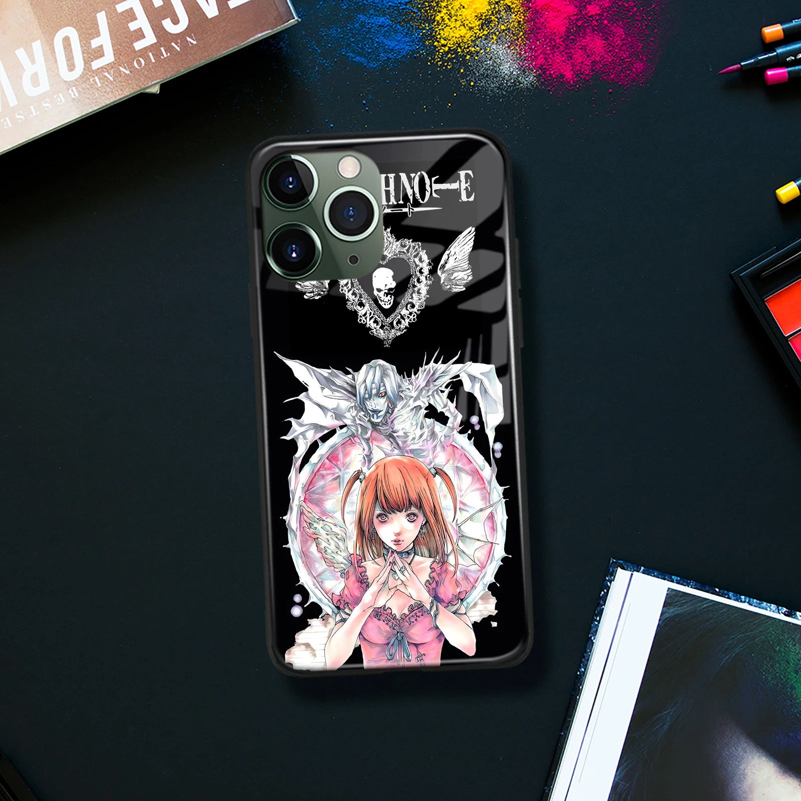 Misa Amane Rem Anime Unique Design Black Frame Phone Case for iPhone 13 12 Mini 7 8 14 15 Plus 11 14 15 16 Pro Max Xs Xr