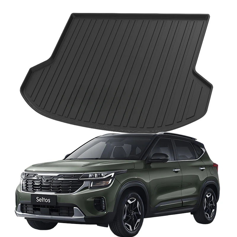 

Upgrade TPE Car Rear Trunk Mats Storage Pads Cargo Tray Dustproof Waterproof Protecion Cushion For Kia SELTOS 2020-2024