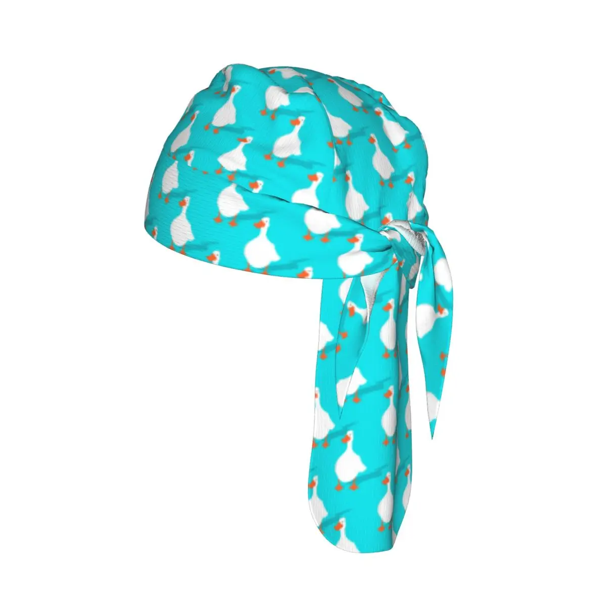 

Quick-drying Beanie Pirate Hat White Goose Pattern Sport Cycling Cap Hiking Camping Head Scarf Bandana Hat