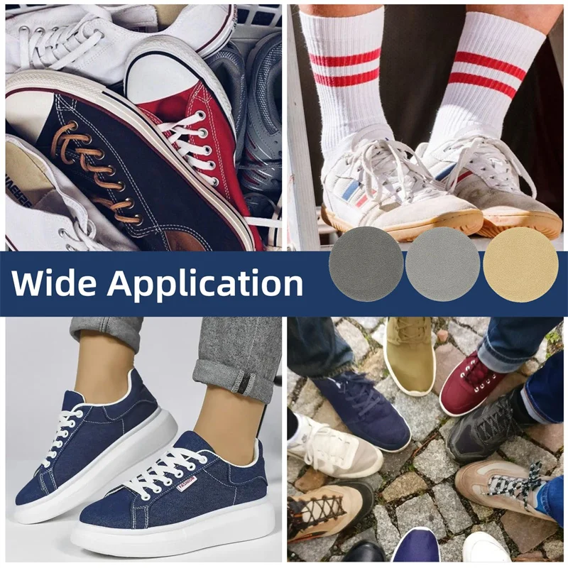 6/12 szt. Samoprzylepne łatki naprawcze do butów, uniwersalne, wytrzymałe wkładki do naprawy dziur na piętach, mikrofibra, skóra, łatki do naprawy sneakersów