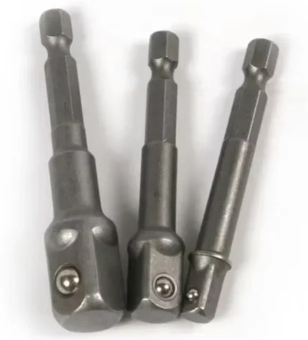 Natural Color Hexagonal Handle Extension Rod 50mm for 1/2 Screwdriver 3/8 Square Head 1/4 Sleeve Electric Tool Accessory