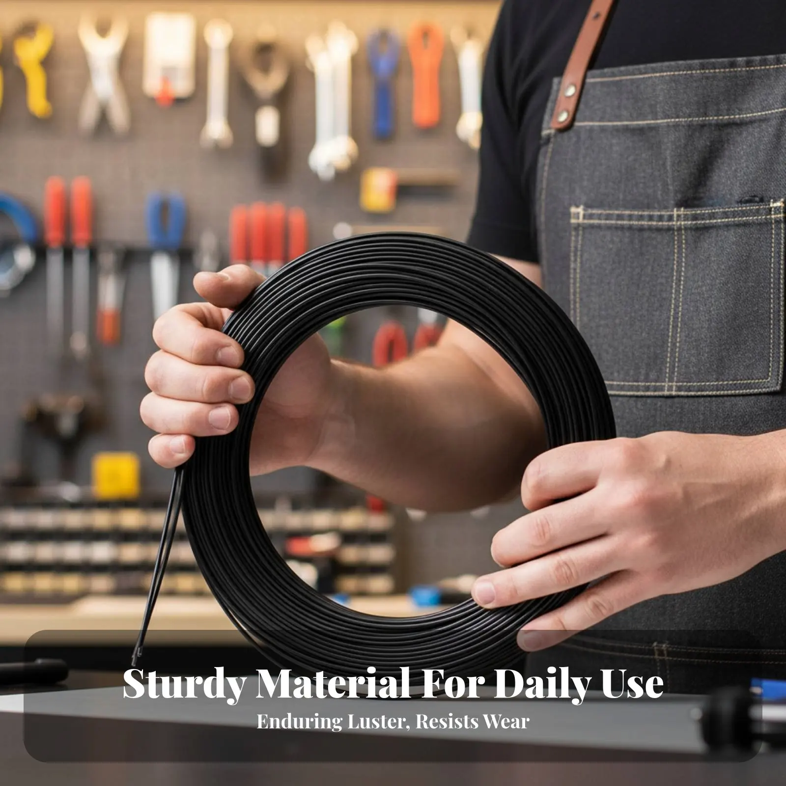 

100-метровая оплетка для тросов тормоза и переключения передач для горного велосипеда, низкозатратная, усиленная стальной оплеткой