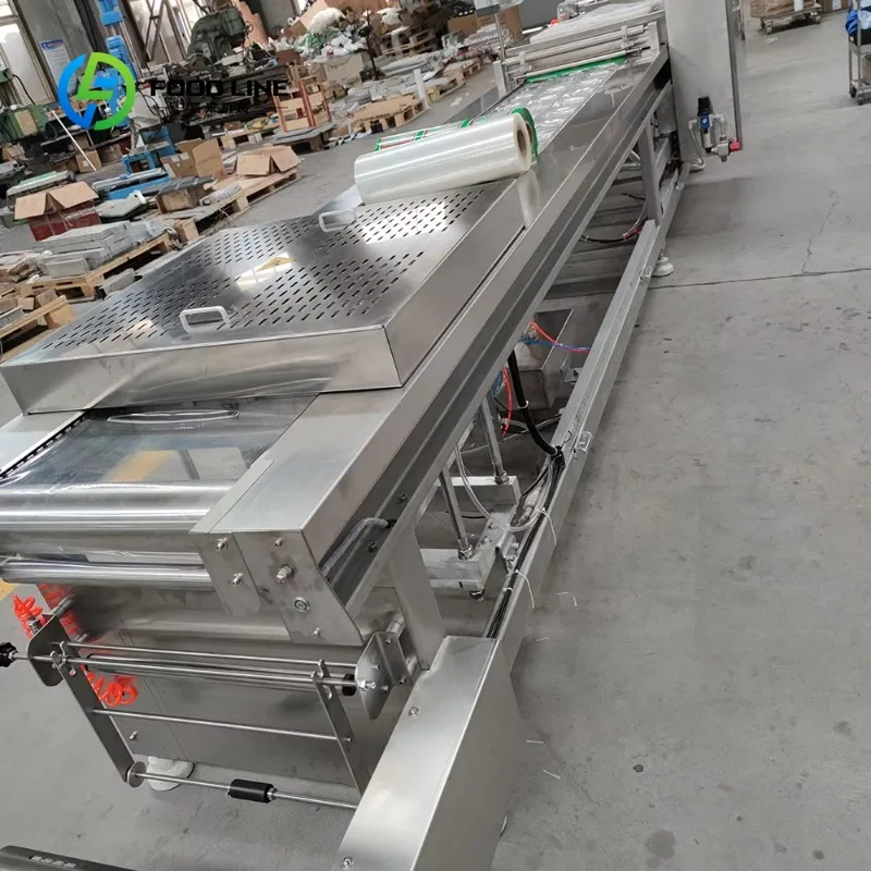 Food Thermoforming Vacuum Packaging Machine Stainless Steel 304 for Meat Cheese Seafood Packing customized custom stickers