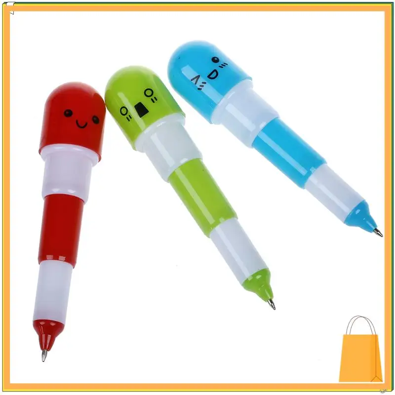 

L52A-6 Pieces Mini Micro-Ballpoint Pen Boys Girls Stocking Filler Device Novelty