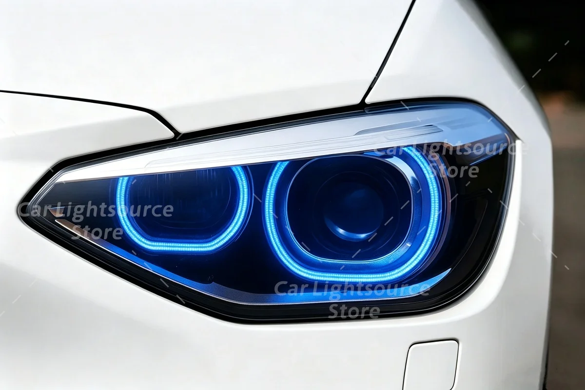 Yellow Angel Eyes DRL Boards For BMW 1 Series F20 F21 2012-2015 Xenon Headlight Daytime Running Lights Module Amber Blue Red image 3
