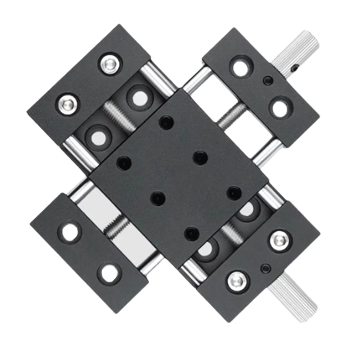A002 XY Heavy Linear Optical Guide Rod Screw Adjustment Table Small Manual Fine-Tuning Slide DXY40-20