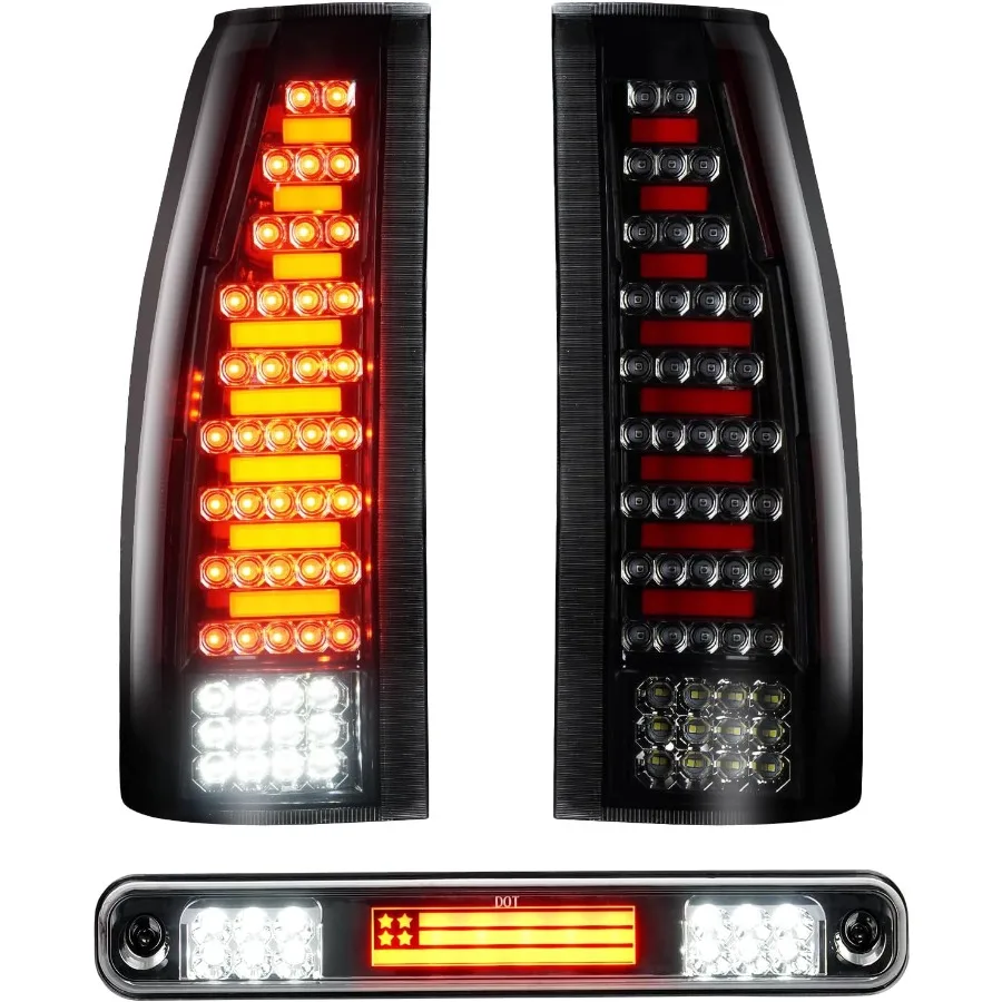 

Задний светодиодный стоп-сигнал с высоким креплением в сборе с сторонним стоп-сигналом для Chevrolet GMC C1500 K1500 19881999 C K 2500 3500 1988