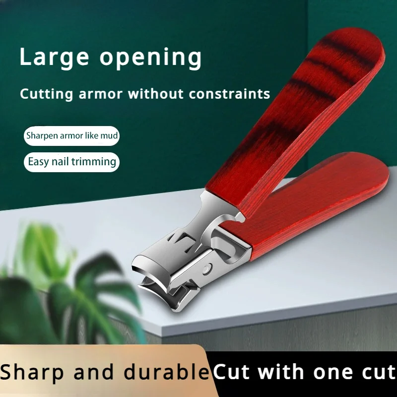 مقصات أظافر من الفولاذ المقاوم للصدأ للخدمة الشاقة ، مصممة مباشرة للأظافر والقدمين السميكة ، أدوات تزيين الأظافر والعناية بها ، L9195
