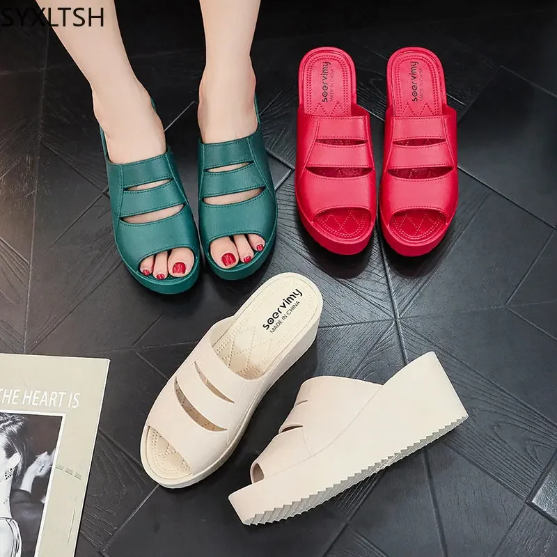 Summer Slippers Women Ladies Shoes Slipers for Women Platforms Shoes Wedges Shoes for Women Beach Slippers домшние тапки женские