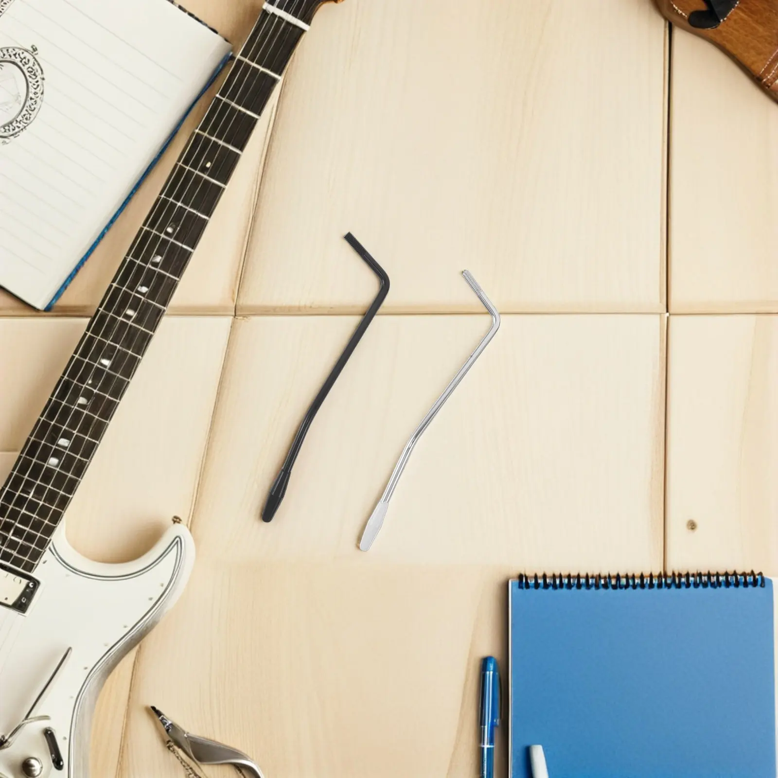 

2 шт. вибрационные ручки M6 для электрогитары - Замена вибробара с креплением на винтах - Универсальный одинарный тремоло-бар для гитарной фурнитуры