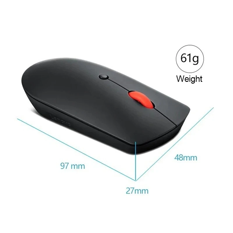 Wireless Dual Bluetooth Mouse with Bluetooth 5.0 For Lenovo ThinkPad 2400DPI Silent Button Mice 4Y50X88822
