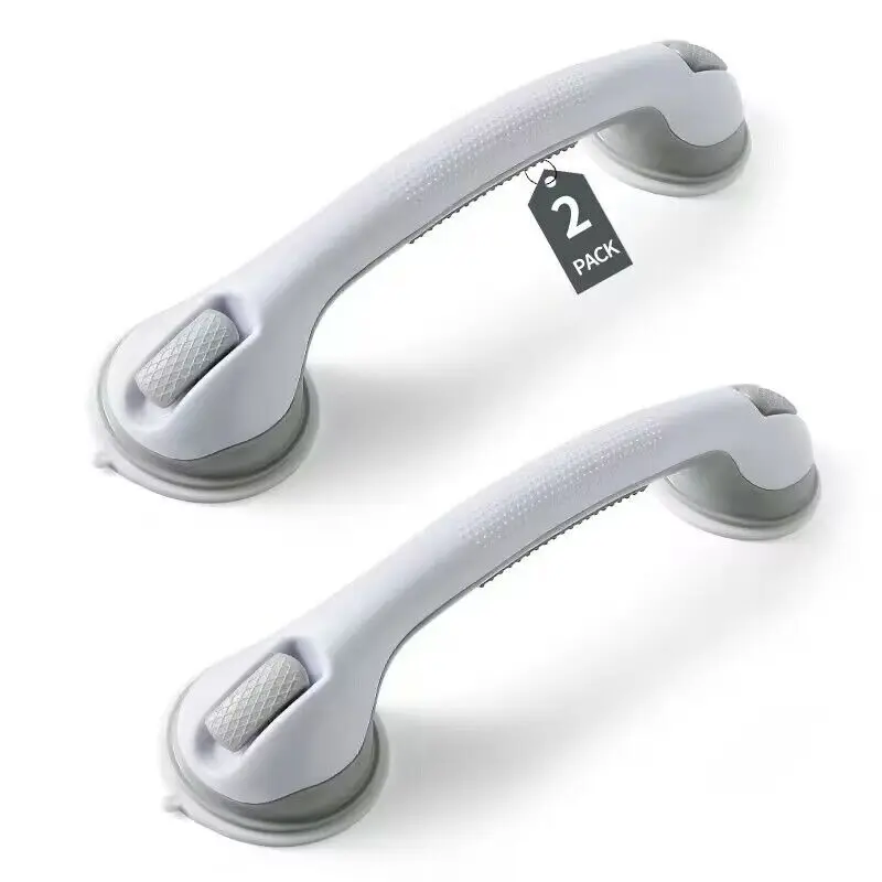 Grab Bars for Bathtubs and Showers, 16 Inch Shower Handle Heavy Duty Suction Cup Grab Bars for Shower Chair, Bathroom Safety Bar