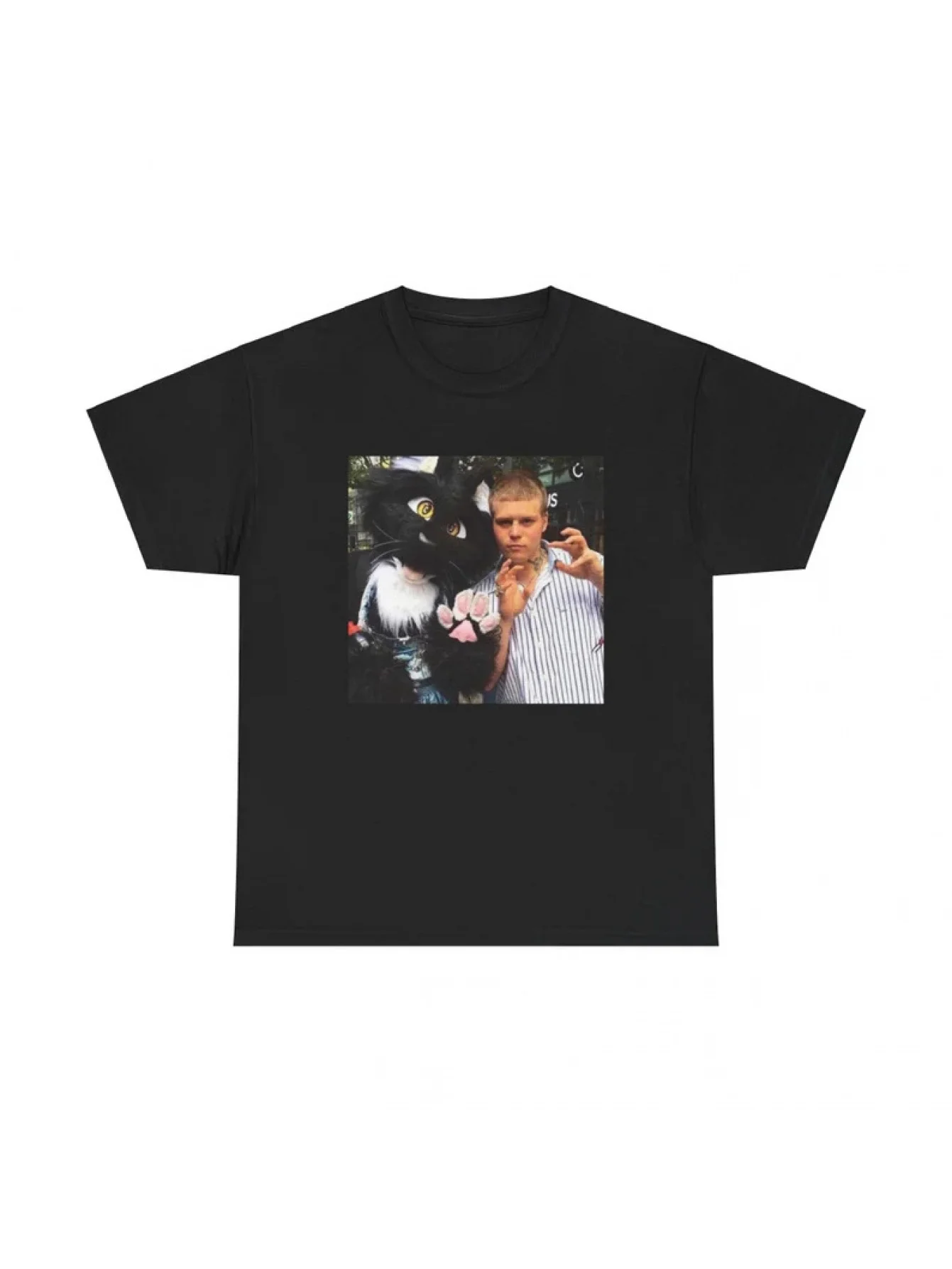 Yung Lean T-Shirt Drain Gang Graphic Tee Black Casual Crew Neck T Shirt