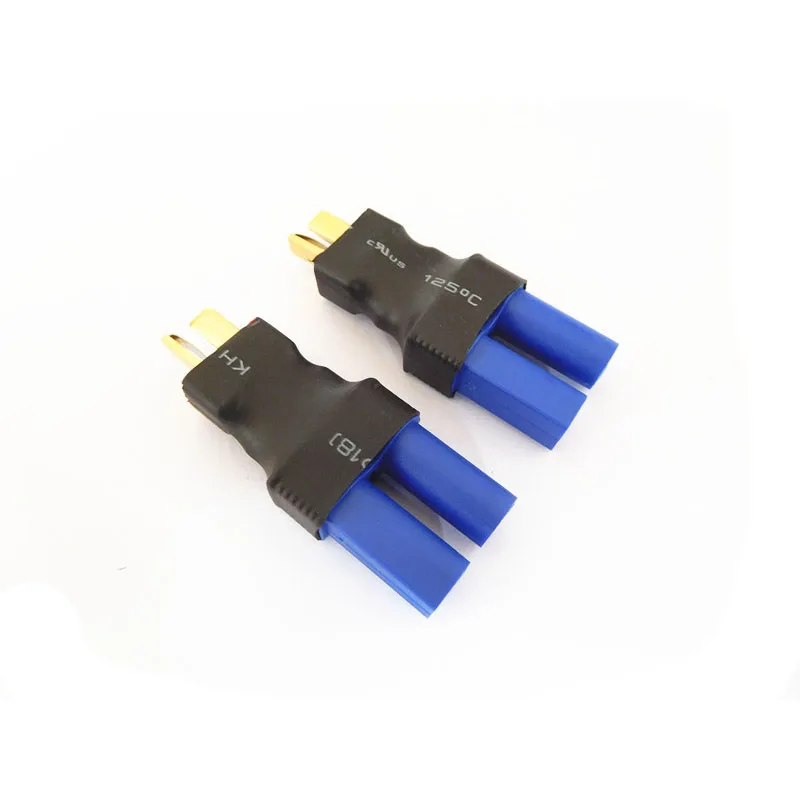 10 pçs ec5 para deans t plug adaptador macho para fêmea sem fio conector para rc fpv peças diy para bateria lipo esc para brinquedos elétricos