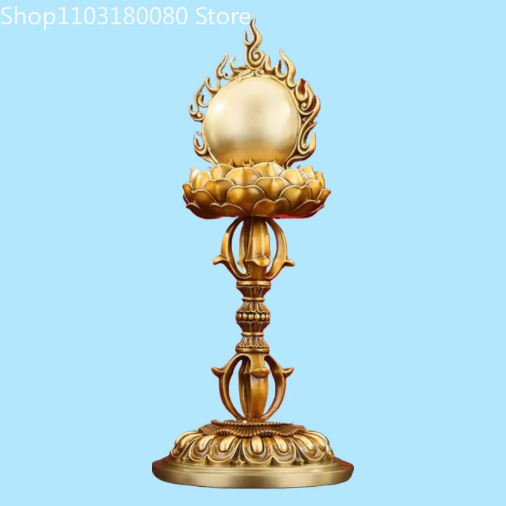 

40cm Copper Brass Manibao Good wishes beads-Mani beads Buddhism cinta^-maN!i sculpture Large size