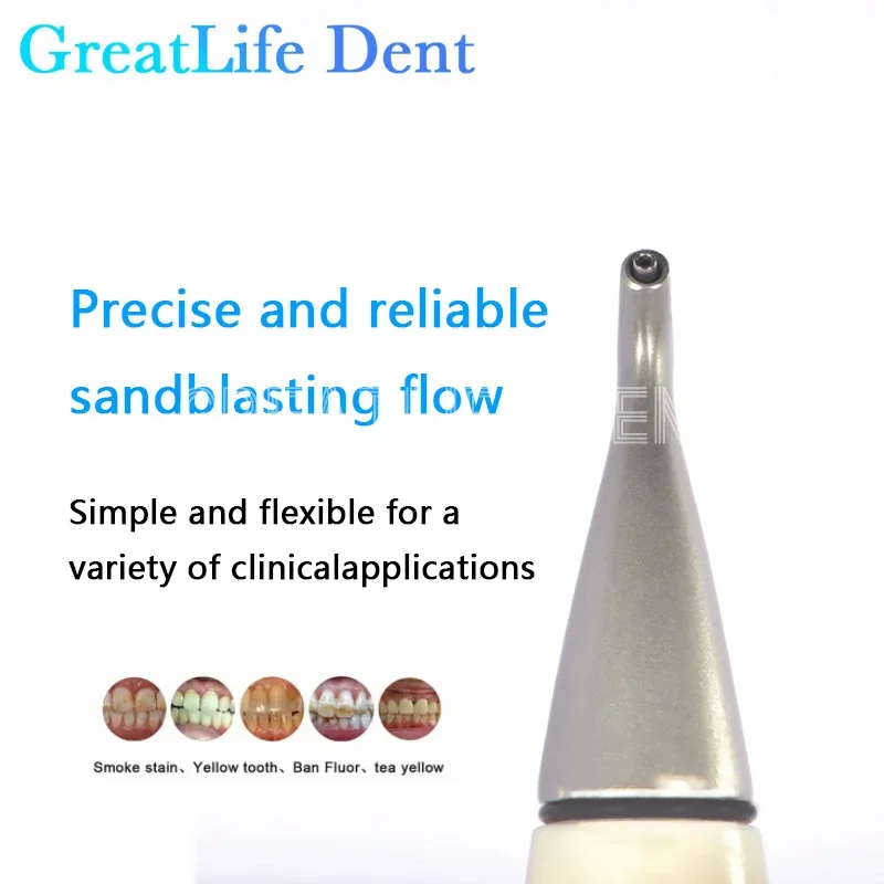 GreatLife Dental Dentist Air Prophy Jet Tooth Whitening Handpiece Polishing Nozzle Sandblaster Machine Sandblasting Polisher