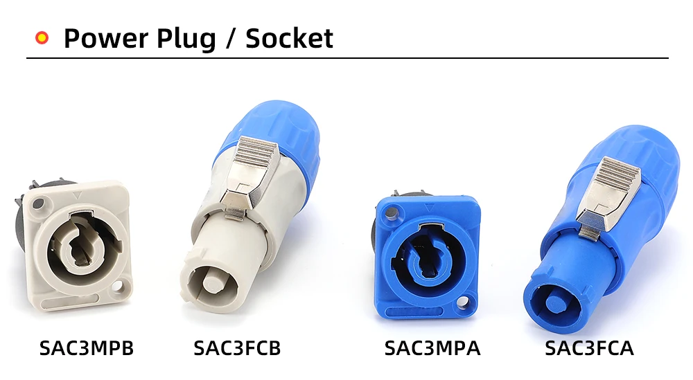 NAC3FX 16A PowerCON Aviation Steckdose Power Eingang Ausgang Adapter IP65 Für Industrielle Steuerung LED Bildschirm Licht Audio Signal ﻿ – Detail 27