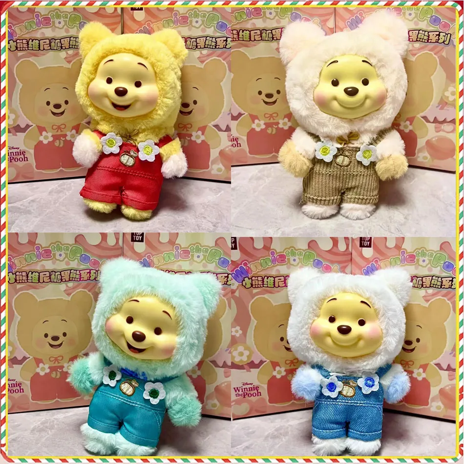 

Disney Винни Пух слепая коробка виниловая плюшевая конфетная кукла-медведь фигурка орнамент рюкзак кулон детская игрушка подарок на день рождения