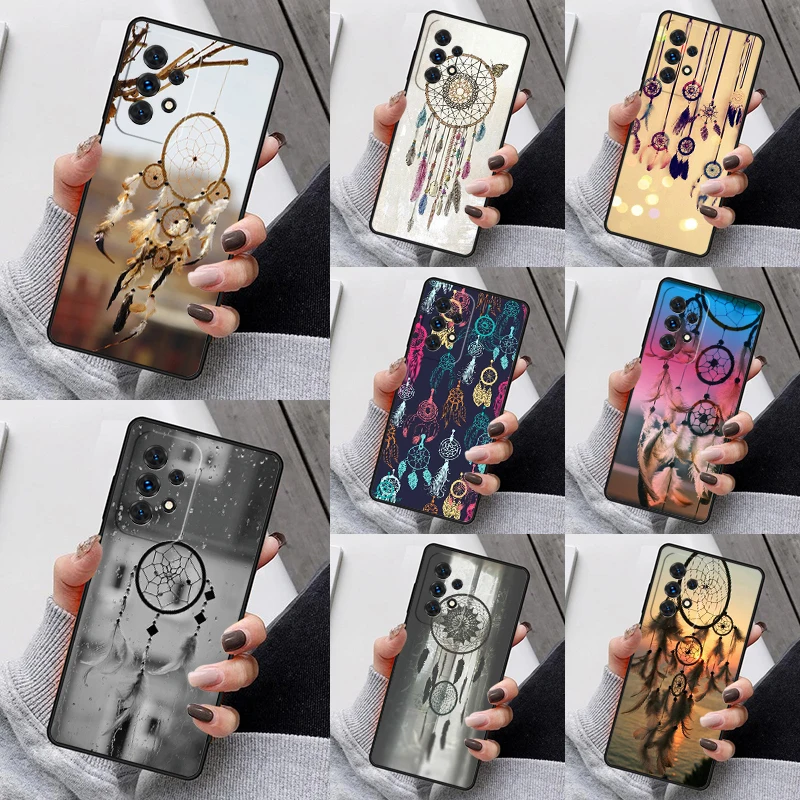 Dream Catcher Phone Case For Samsung Galaxy S23 S21 S20 FE S24 S22 Ultra Note20 S10 S9 S8 Plus A40 A52 A12 A13 A53